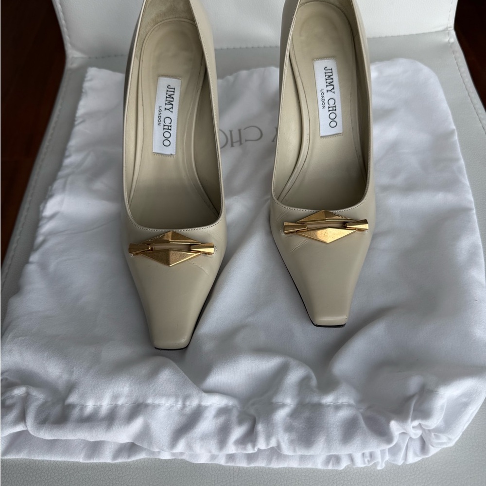 Jimmy Choo Ryker 90 Embellished Leather Pumps